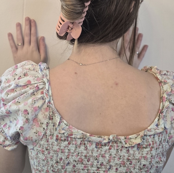 Romantic LoveShackFancy x Target floral mini dress 🌷 100% Cotton - Picture 4 of 16